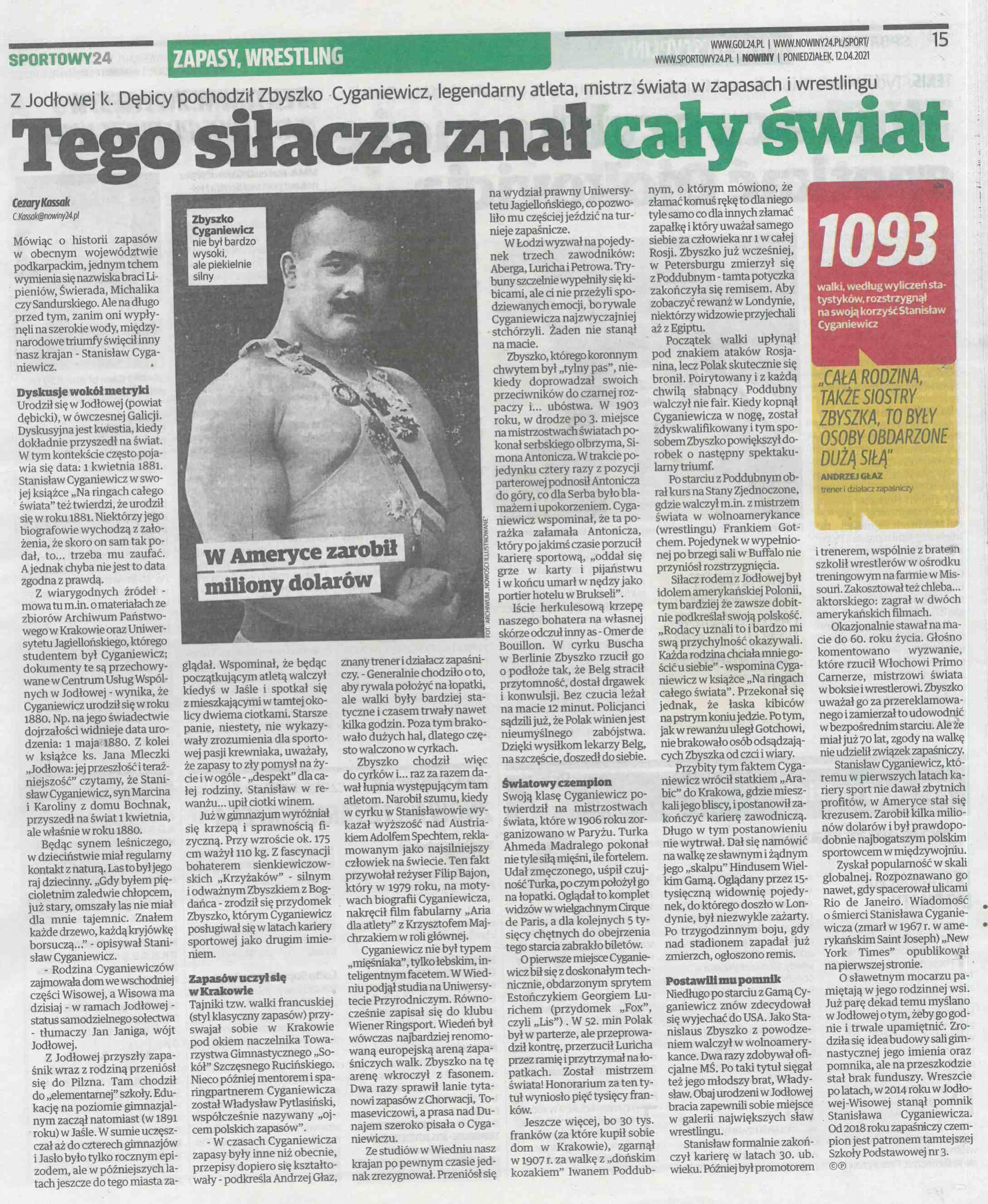 Cyganiewicz artykuł